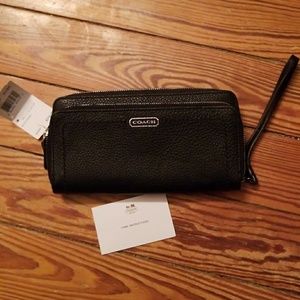 NWT Coach double zip wallet